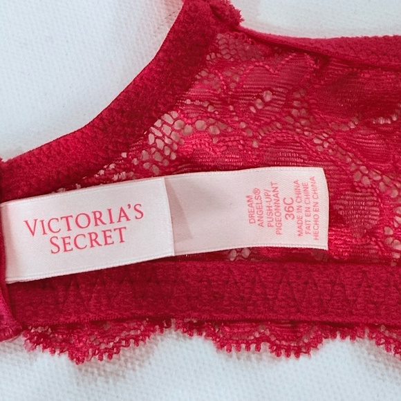 Victoria's Secret Dream Angels Pink and Cream Push-up Bra. Size 36C. - Picture 7 of 10